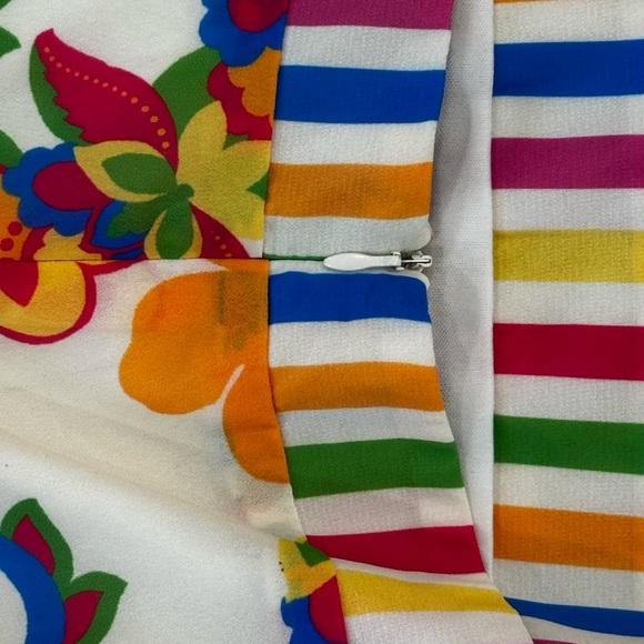 Flying Tomato Colorful Floral Tiered Midi Dress 3X Fully Lined Tie Straps - Picture 8 of 8